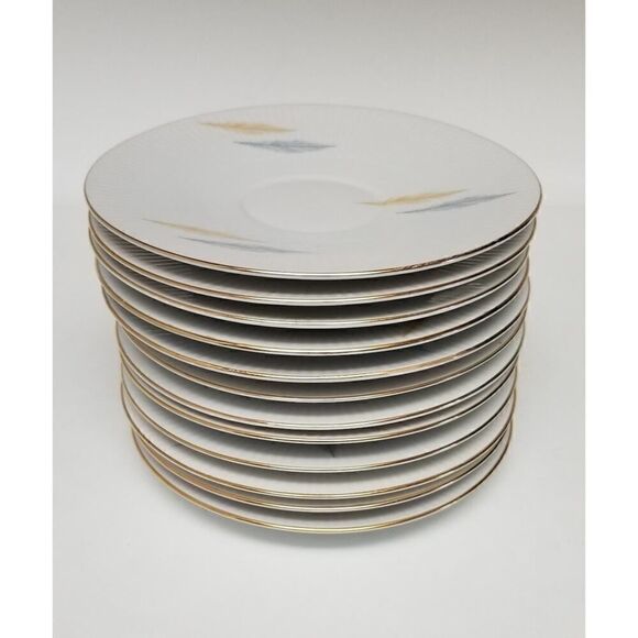 Rare 64 Piece China Set Vintage Seltmann Weiden Bavaria Monika Gold Rims - Picture 15 of 16